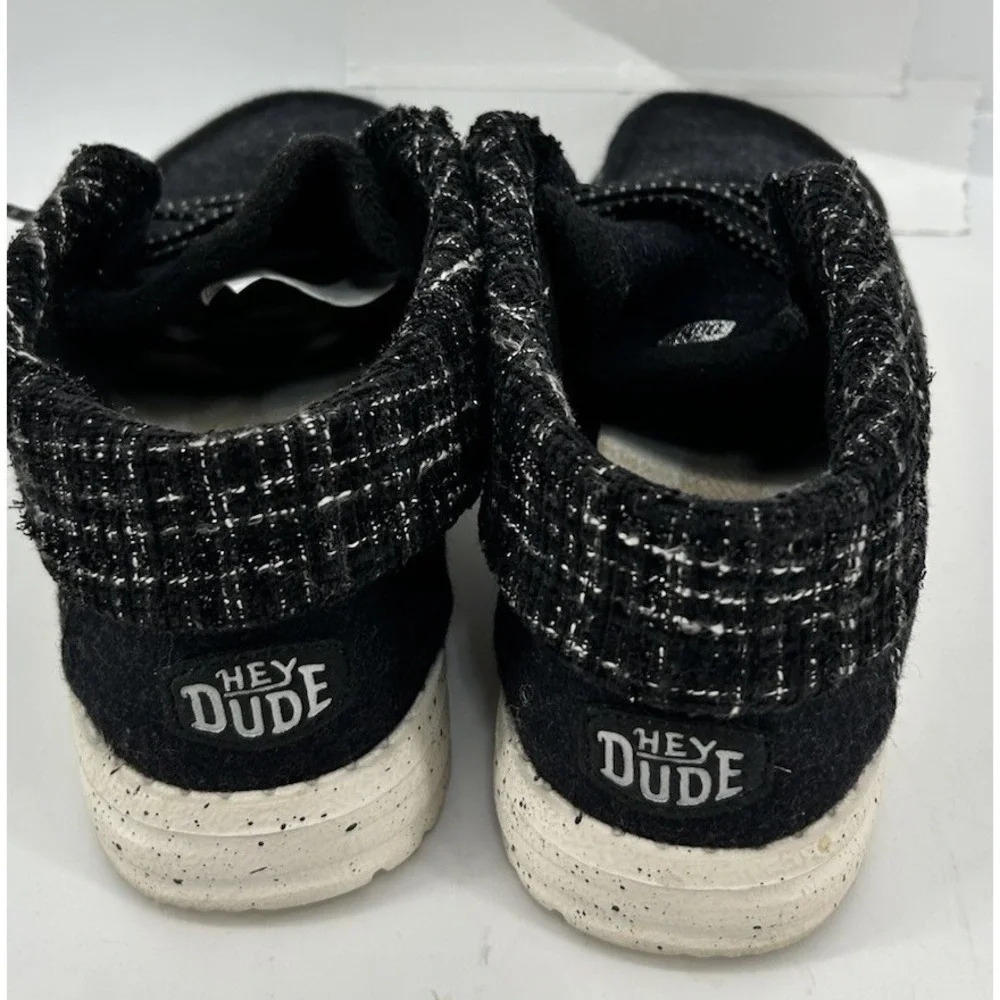 Hey Dude Wendy Fold Boot Slip On Comfort Shoes Black Youth‎ Size 5